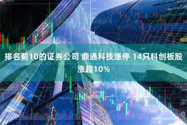 排名前10的证券公司 鼎通科技涨停 14只科创板股涨超10%